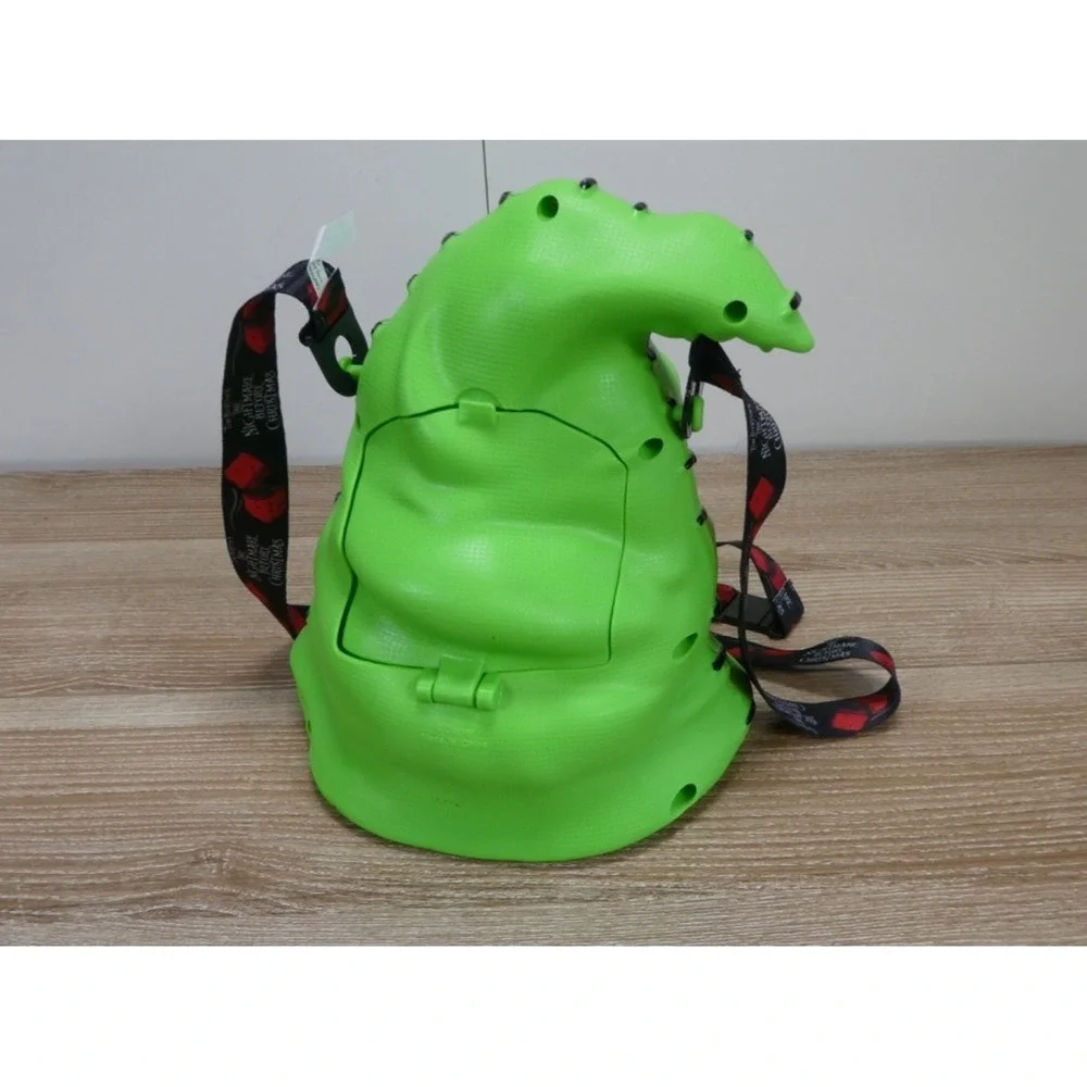 Disney Parks Oogie Boogie Head Popcorn Bucket Light Up w/ Strap